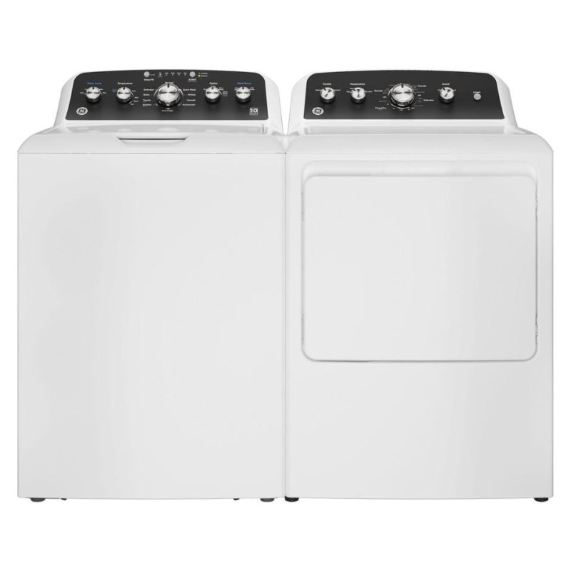 Electric Dryers |  GE® 7.2 cu. ft. Capacity Electric Dryer with Up To 120 ft. Venting and Extended Tumble – GTD48EASWWB White Electric Dryers Electric Dryers