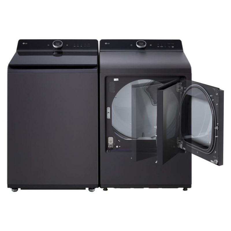 Electric Dryers |  LG 7.3 cu. ft. Rear Control Electric Dryer with TurboSteam™ – DLEX8600BE Black Electric Dryers Black