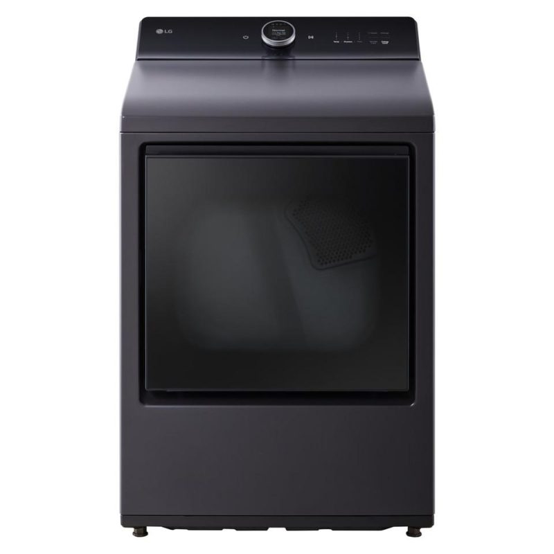 Electric Dryers |  LG 7.3 cu. ft. Rear Control Electric Dryer with TurboSteam™ – DLEX8600BE Black Electric Dryers Black