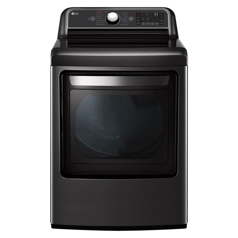 Electric Dryers |  LG 7.3 cu. ft. Smart Wi-Fi Enabled Electric Dryer with TurboSteam™ – DLEX7900BE Black Electric Dryers Black