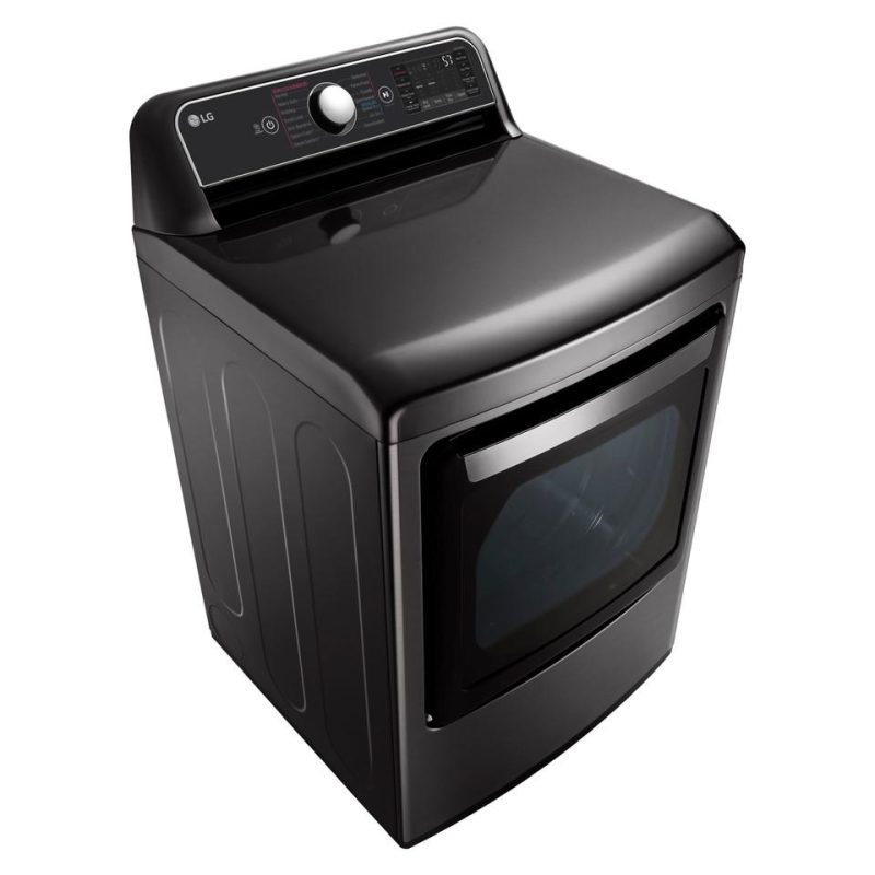 Electric Dryers |  LG 7.3 cu. ft. Smart Wi-Fi Enabled Electric Dryer with TurboSteam™ – DLEX7900BE Black Electric Dryers Black