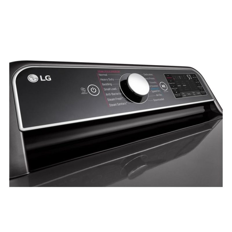 Electric Dryers |  LG 7.3 cu. ft. Smart Wi-Fi Enabled Electric Dryer with TurboSteam™ – DLEX7900BE Black Electric Dryers Black