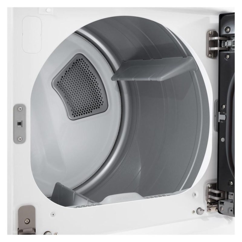 Electric Dryers |  LG 7.3 cu. ft. Ultra Large Capacity Rear Control Electric Dryer with LG EasyLoad™ Door and AI Sensing – DLE8400WE White Electric Dryers Electric Dryers