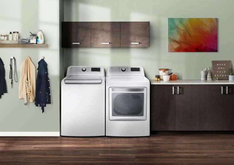 Electric Dryers |  LG 7.3 cu. ft. Ultra Large Capacity Smart wi-fi Enabled Rear Control Electric Dryer with EasyLoad™ Door – DLE7400WE White Electric Dryers Electric Dryers