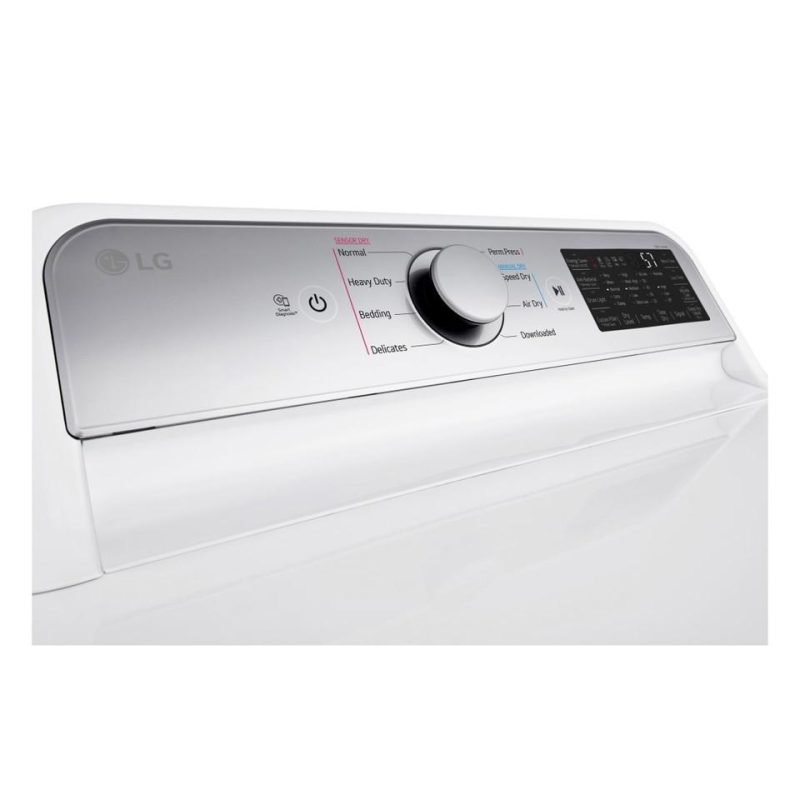 Electric Dryers |  LG 7.3 cu. ft. Ultra Large Capacity Smart wi-fi Enabled Rear Control Electric Dryer with EasyLoad™ Door – DLE7400WE White Electric Dryers Electric Dryers