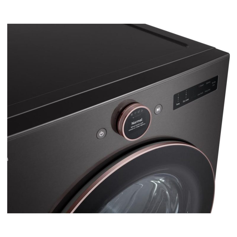 Electric Dryers |  LG 7.4 cu. ft. Ultra Large Capacity Smart Front Load Electric Energy Star Dryer with Sensor Dry & Steam Technology – DLEX6500B Black Electric Dryers Black