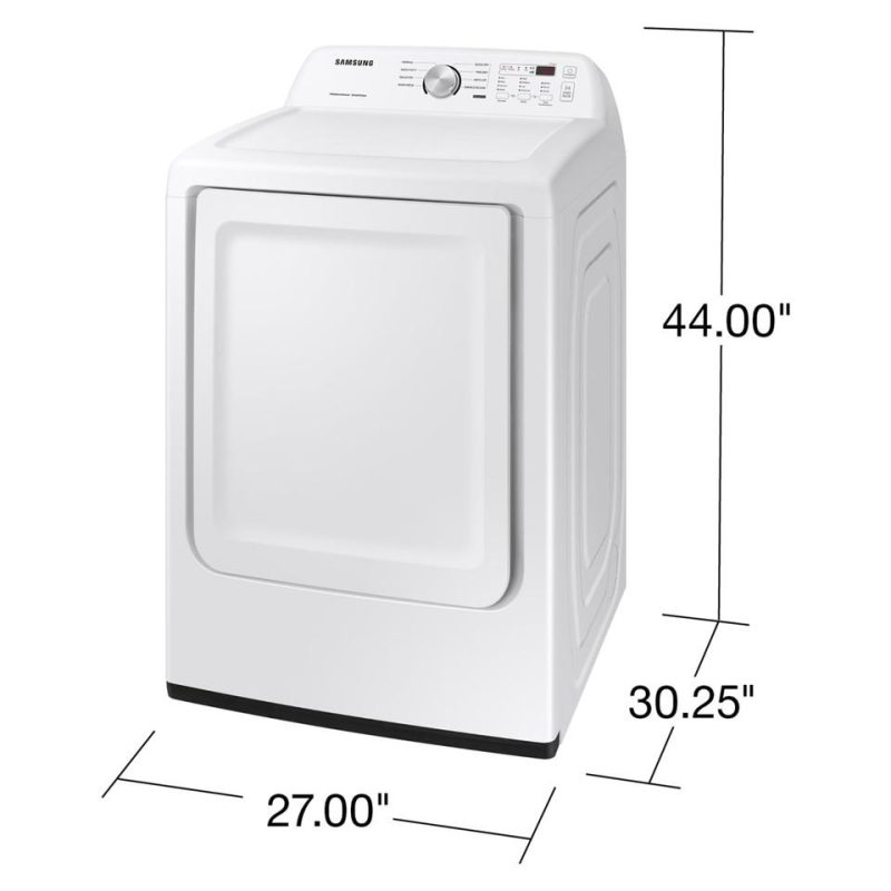 Electric Dryers |  Samsung 7.2 cu. ft. Electric Dryer with Sensor Dry in White White Electric Dryers Electric Dryers