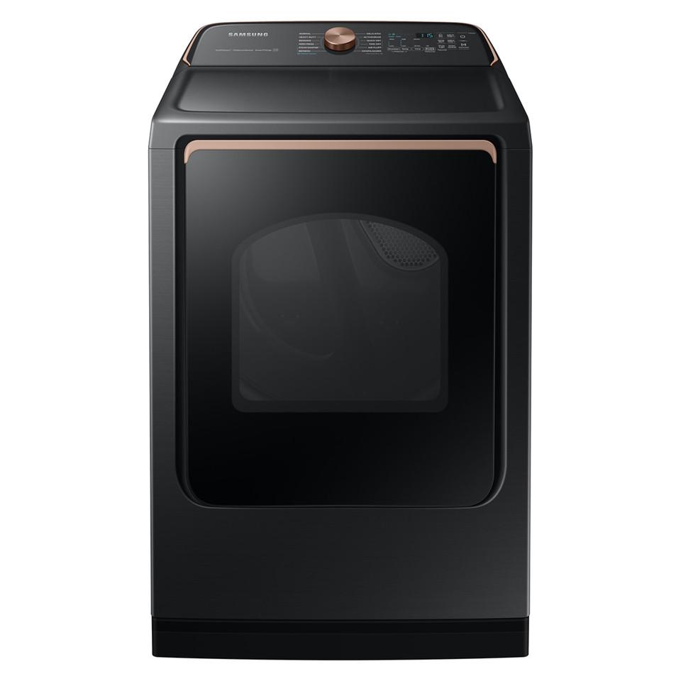 Electric Dryers |  Samsung 7.4 cu. ft. Brushed Black Smart Electric Dryer with Steam Sanitize Black Electric Dryers Black