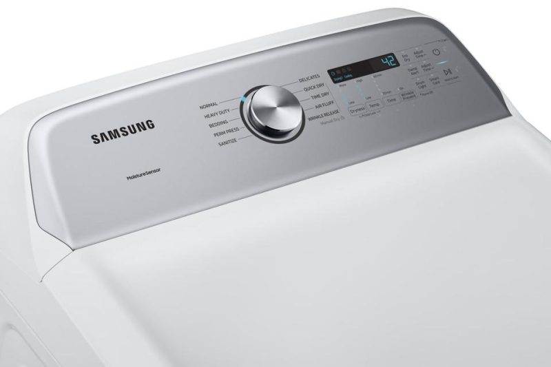 Electric Dryers |  Samsung 7.4 cu. ft. Electric Dryer with Sensor Dry – DVE50R5200W White Electric Dryers Electric Dryers