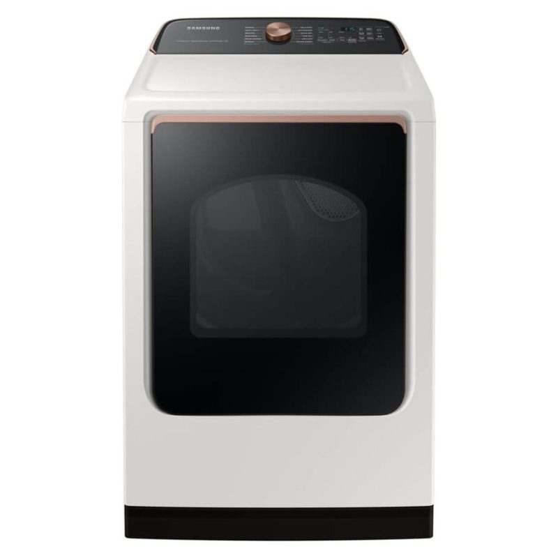 Electric Dryers |  Samsung 7.4 cu. ft. Ivory Smart Electric Dryer with Steam Sanitize+ White Electric Dryers Electric Dryers