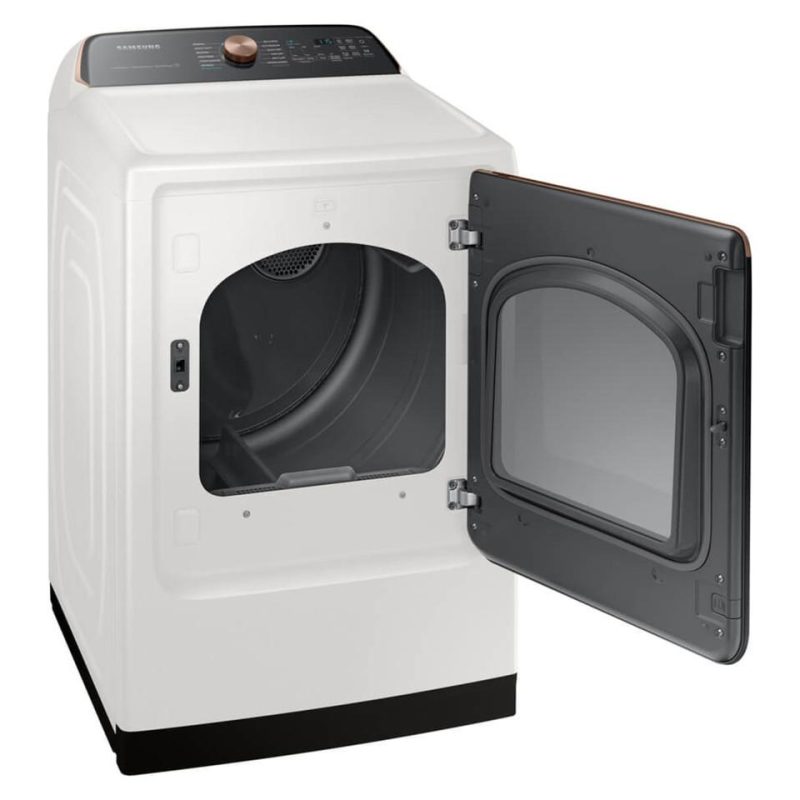 Electric Dryers |  Samsung 7.4 cu. ft. Ivory Smart Electric Dryer with Steam Sanitize+ White Electric Dryers Electric Dryers