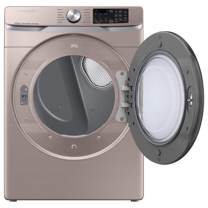 Electric Dryers |  Samsung 7.5 cu. ft. Electric Dryer with Steam Sanitize+ in Champagne – DVE45B6300C Champagne Electric Dryers Champagne