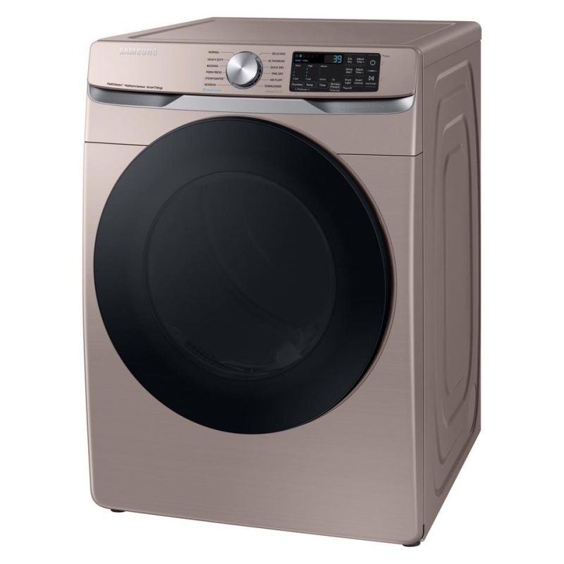 Electric Dryers |  Samsung 7.5 cu. ft. Electric Dryer with Steam Sanitize+ in Champagne – DVE45B6300C Champagne Electric Dryers Champagne