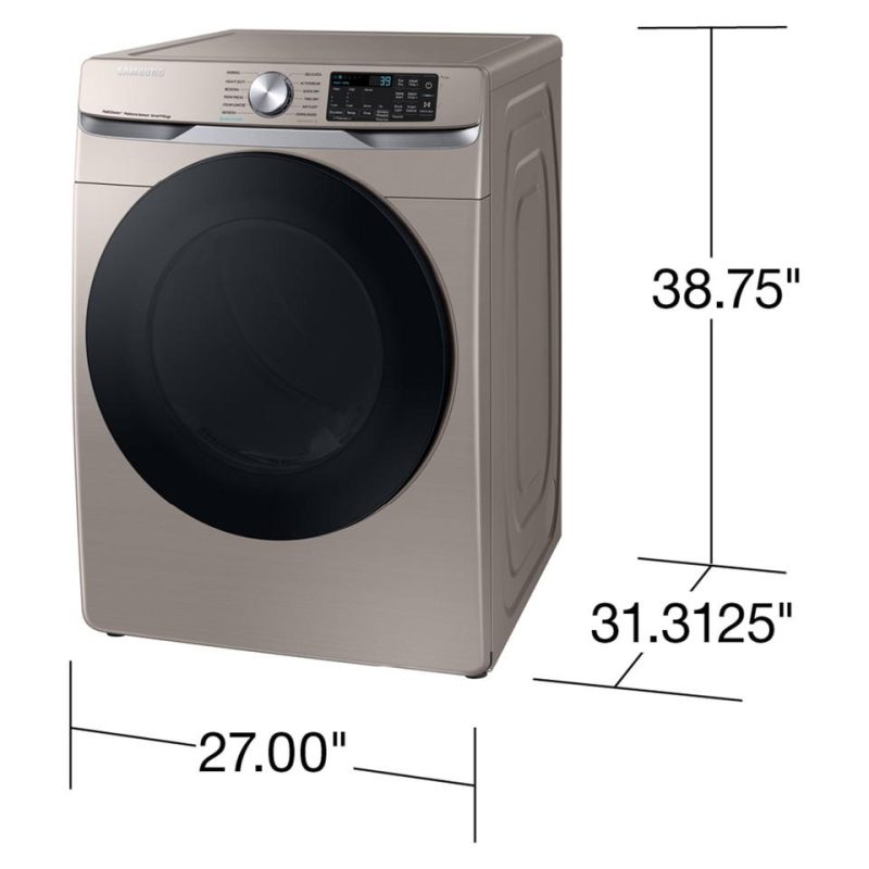 Electric Dryers |  Samsung 7.5 cu. ft. Electric Dryer with Steam Sanitize+ in Champagne – DVE45B6300C Champagne Electric Dryers Champagne