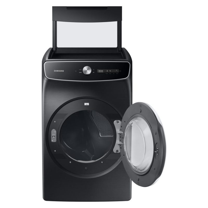 Electric Dryers |  Samsung 7.5 cu. ft. Smart Dial Brushed Black Electric Dryer with FlexDry Black Electric Dryers Black