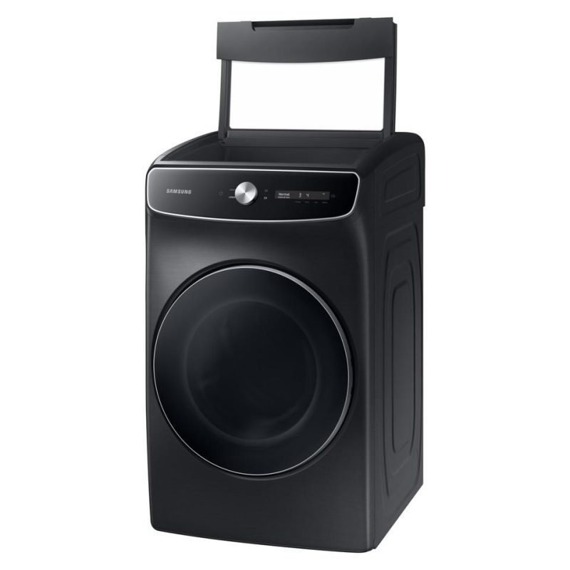 Electric Dryers |  Samsung 7.5 cu. ft. Smart Dial Brushed Black Electric Dryer with FlexDry Black Electric Dryers Black