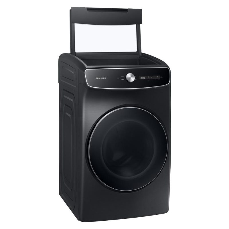 Electric Dryers |  Samsung 7.5 cu. ft. Smart Dial Brushed Black Electric Dryer with FlexDry Black Electric Dryers Black