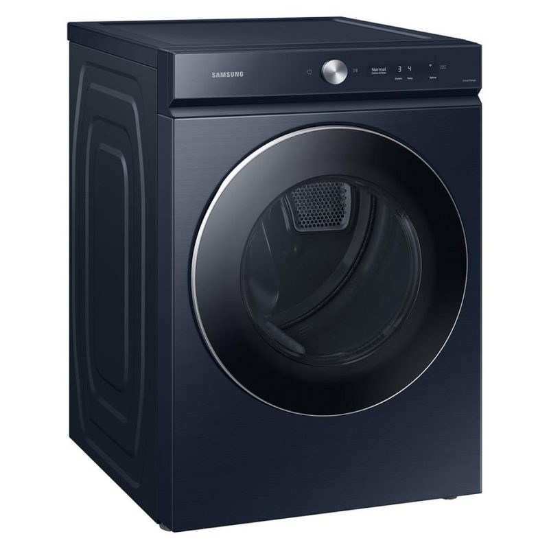 Electric Dryers |  Samsung Bespoke 7.6 cu. ft. Ultra Capacity Electric Dryer in Brushed Navy – DVE53BB8900D Blue Electric Dryers Blue