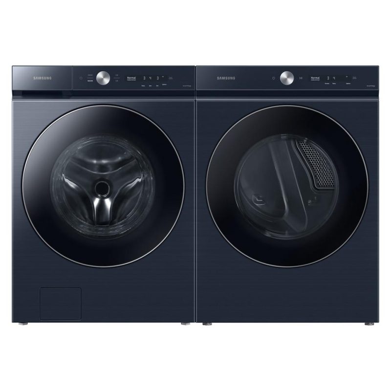 Electric Dryers |  Samsung Bespoke 7.6 cu. ft. Ultra Capacity Electric Dryer in Brushed Navy – DVE53BB8900D Blue Electric Dryers Blue