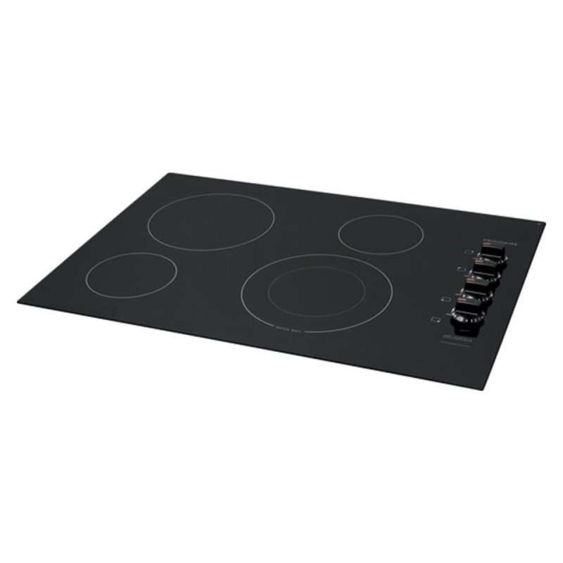 Electric |  Frigidaire 30” Electric Cooktop – FFEC3025UB Black Cooktops Black