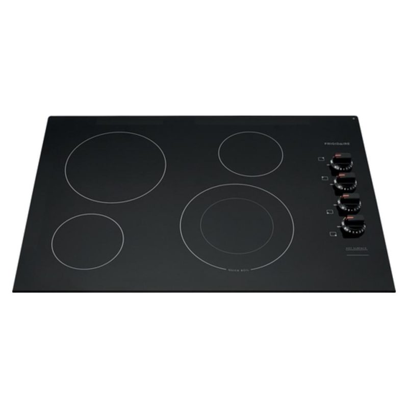 Electric |  Frigidaire 30” Electric Cooktop – FFEC3025UB Black Cooktops Black