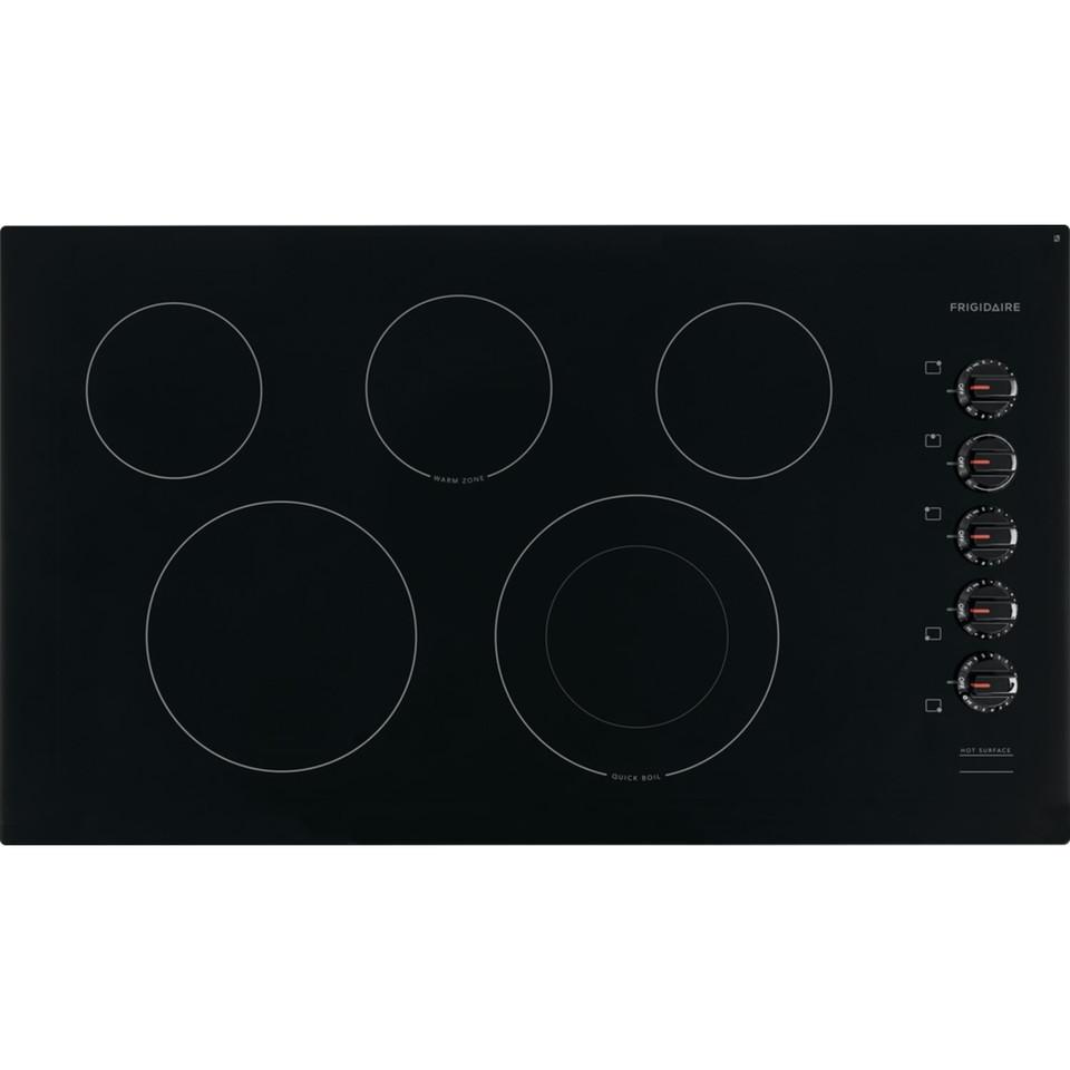 Electric |  Frigidaire 36” Radiant Electric Cooktop – FFEC3625UB Black Cooktops Black