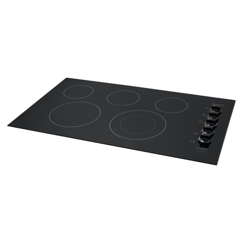 Electric |  Frigidaire 36” Radiant Electric Cooktop – FFEC3625UB Black Cooktops Black