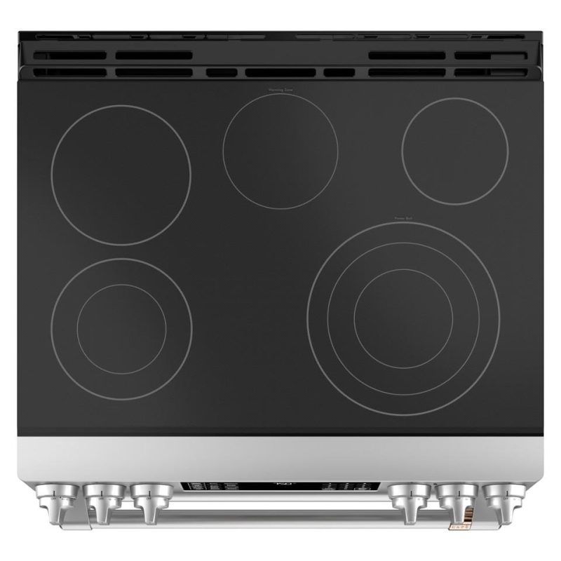 Electric Ranges |  Cafe 30 in. 6.7 cu. ft. Smart Slide-In Double Oven Electric Range with Convection in Stainless Steel – CES750P2MS1 Stainless Steel Electric Ranges Electric Ranges