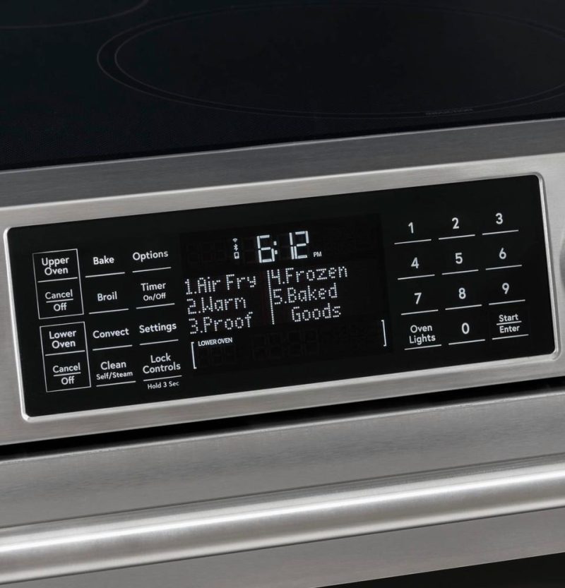 Electric Ranges |  Cafe 30 in. 6.7 cu. ft. Smart Slide-In Double Oven Electric Range with Convection in Stainless Steel – CES750P2MS1 Stainless Steel Electric Ranges Electric Ranges