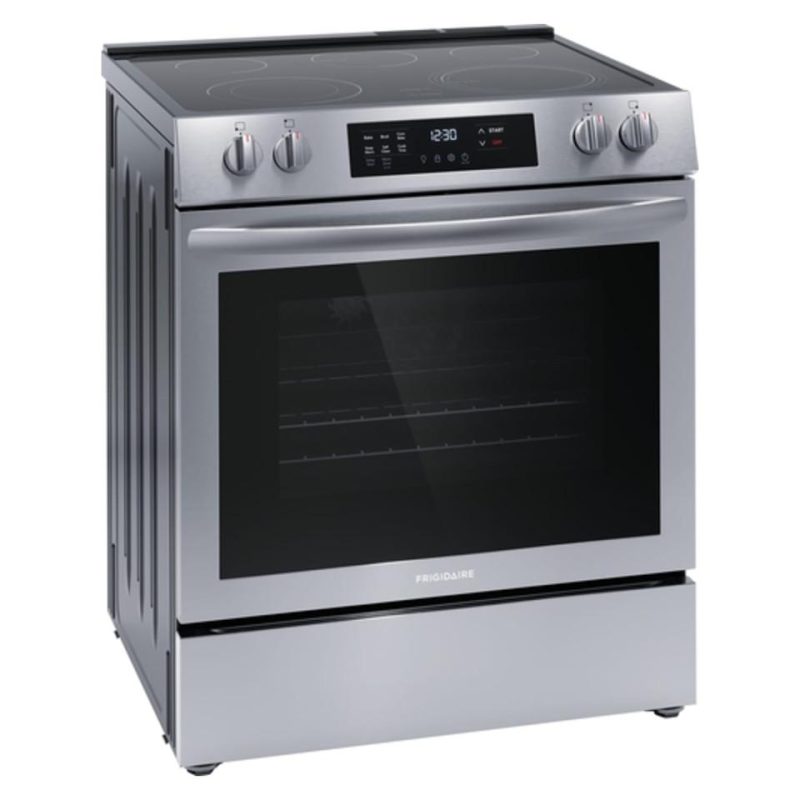 Electric Ranges |  Frigidaire 30” Front Control Electric Range – FCFE3083AS Stainless Steel Electric Ranges Electric Ranges