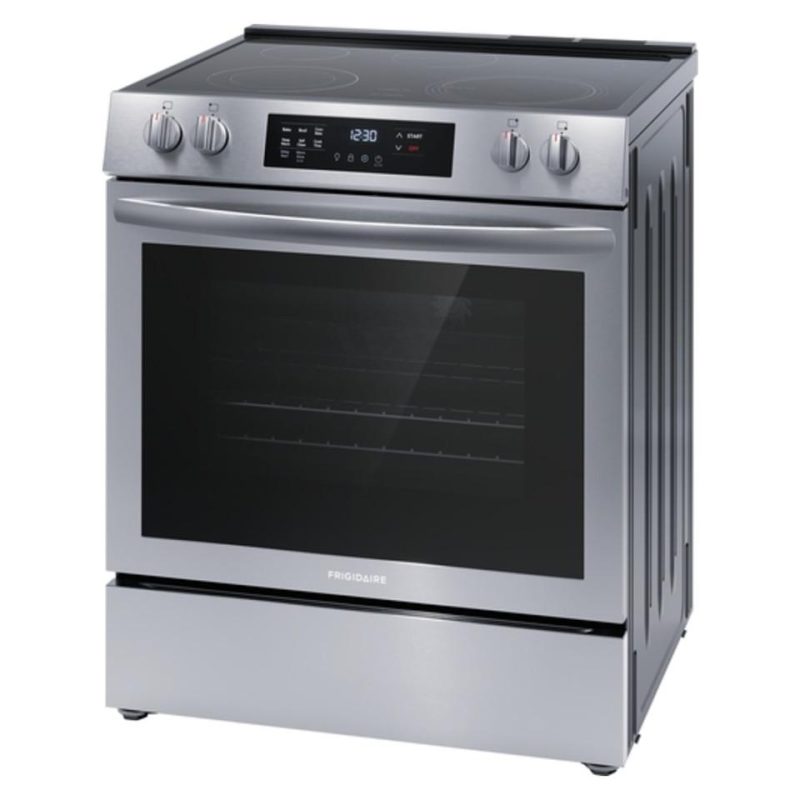 Electric Ranges |  Frigidaire 30” Front Control Electric Range – FCFE3083AS Stainless Steel Electric Ranges Electric Ranges