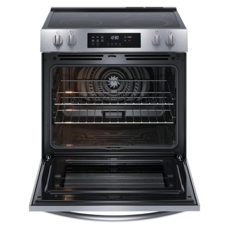 Electric Ranges |  Frigidaire 30” Front Control Electric Range – FCFE3083AS Stainless Steel Electric Ranges Electric Ranges