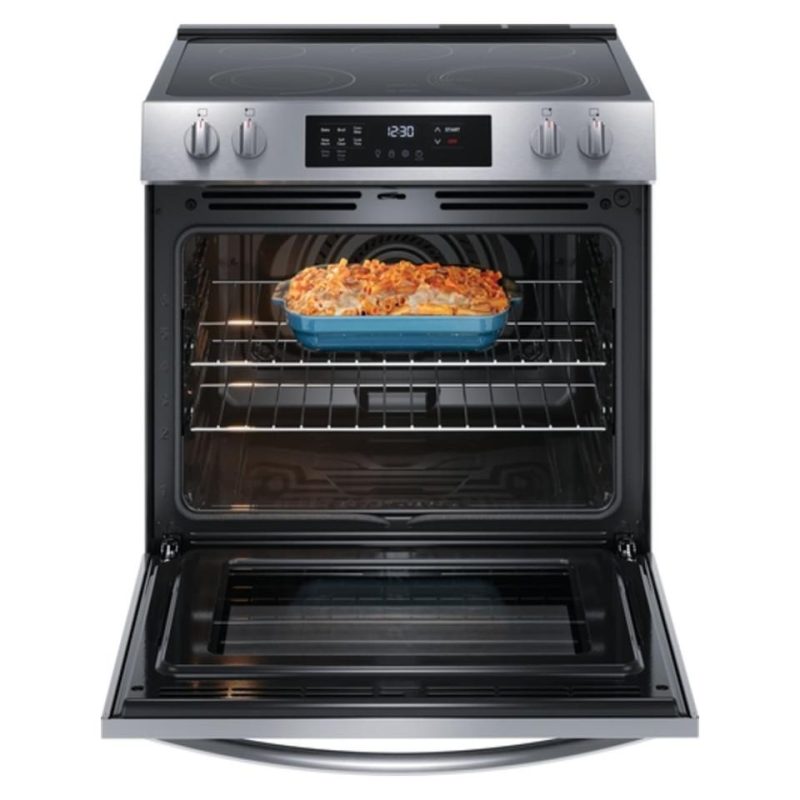 Electric Ranges |  Frigidaire 30” Front Control Electric Range – FCFE3083AS Stainless Steel Electric Ranges Electric Ranges