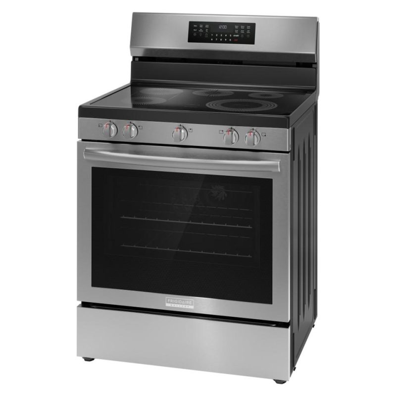 Electric Ranges |  Frigidaire Gallery 30” Rear Control Electric Range with Total Convection – GCRE3060BF Stainless Steel Electric Ranges Electric Ranges