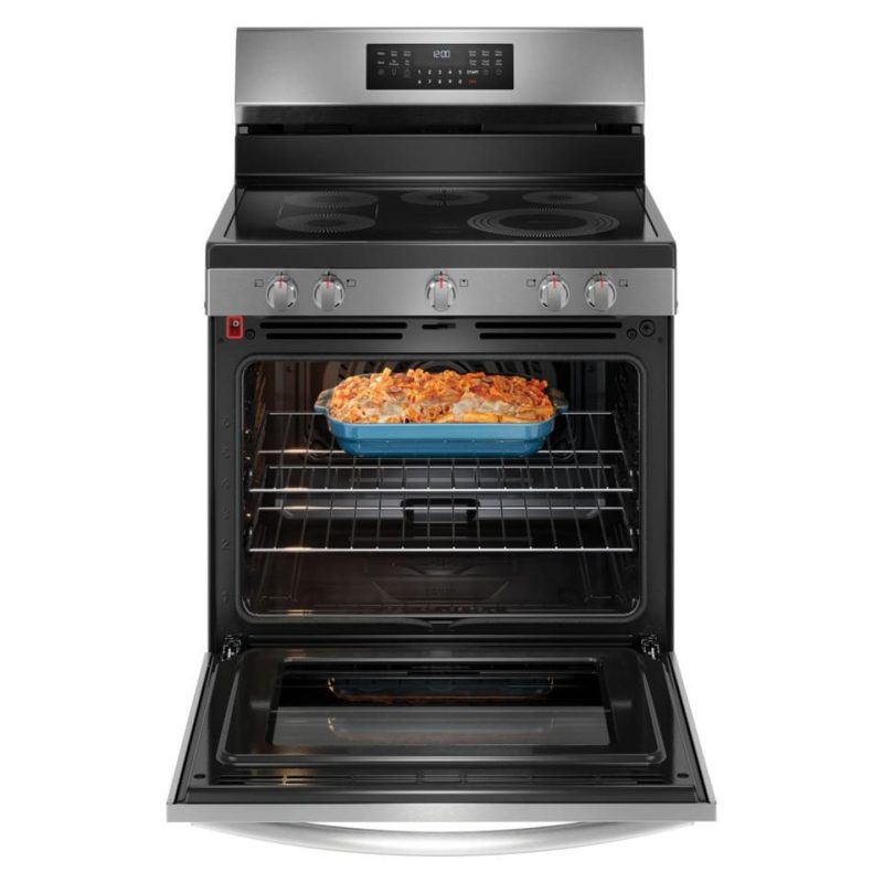 Electric Ranges |  Frigidaire Gallery 30” Rear Control Electric Range with Total Convection – GCRE3060BF Stainless Steel Electric Ranges Electric Ranges