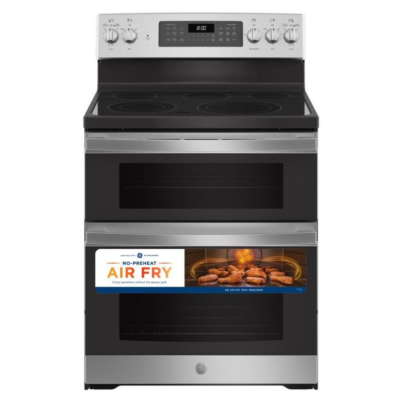 Electric Ranges |  GE® 30” Free-Standing Electric Double Oven Convection Range – JBS86SPSS Stainless Steel Electric Ranges Electric Ranges