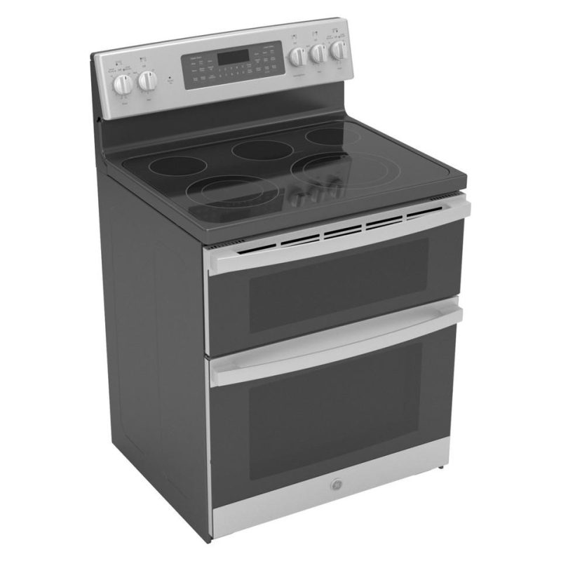 Electric Ranges |  GE® 30” Free-Standing Electric Double Oven Convection Range – JBS86SPSS Stainless Steel Electric Ranges Electric Ranges