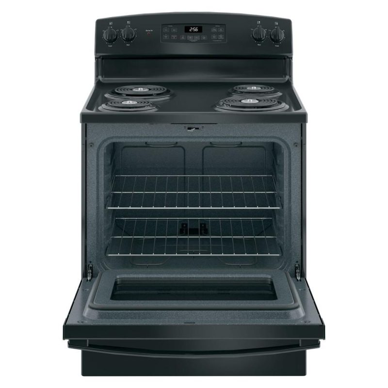 Electric Ranges |  GE® 30” Free-Standing Electric Range (JB256DMBB) Black Electric Ranges Black