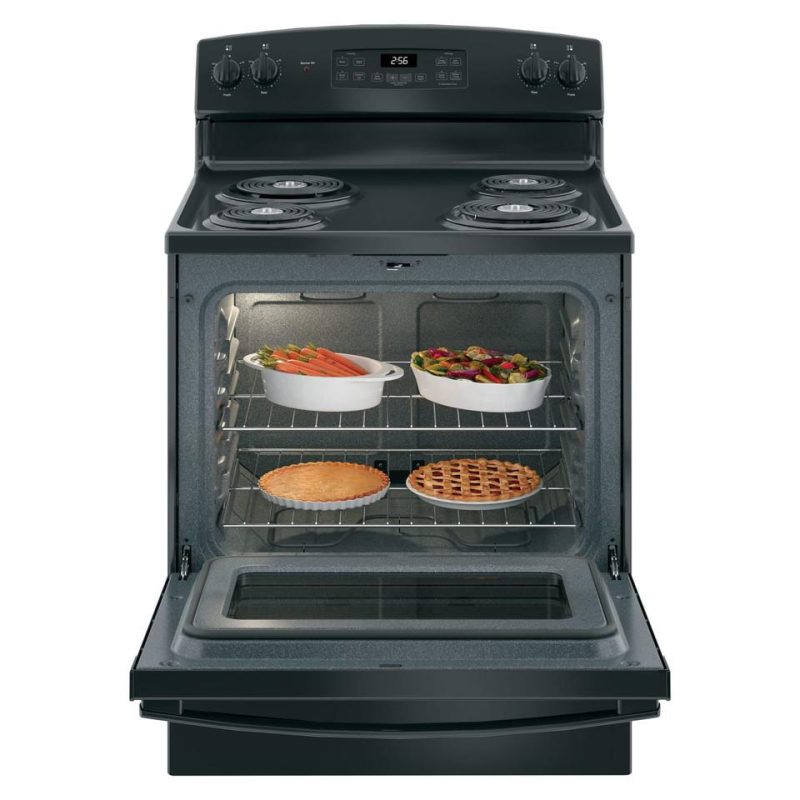 Electric Ranges |  GE® 30” Free-Standing Electric Range (JB256DMBB) Black Electric Ranges Black