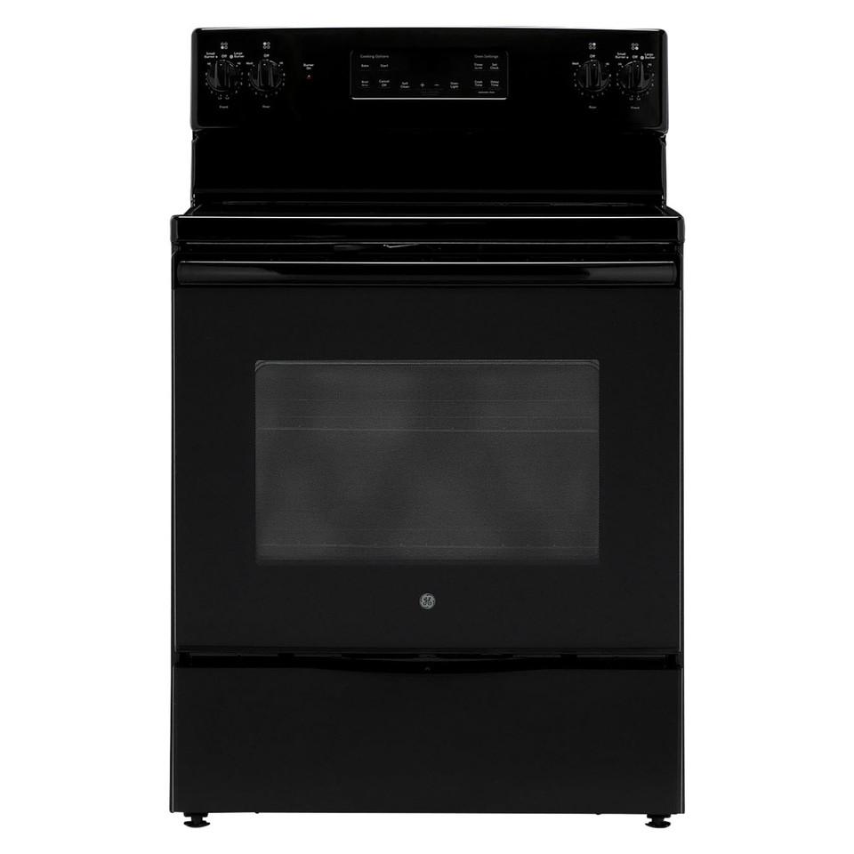 Electric Ranges |  GE® 5.3 cu. ft. Free-Standing Electric Range (JB645DKBB) Black Electric Ranges Black