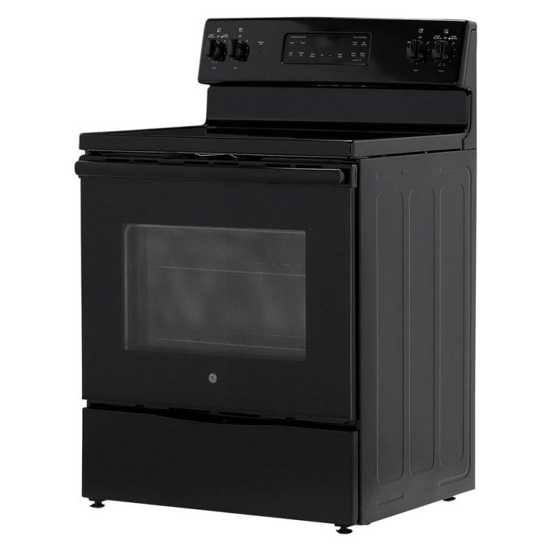 Electric Ranges |  GE® 5.3 cu. ft. Free-Standing Electric Range (JB645DKBB) Black Electric Ranges Black