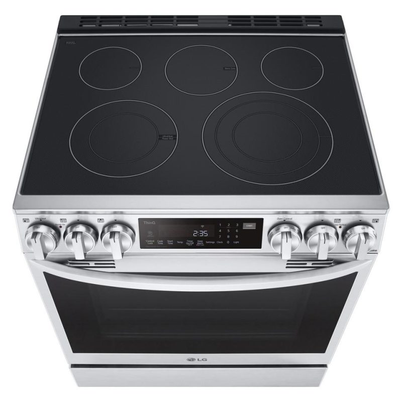 Electric Ranges |  LG 6.3 cu ft. Smart wi-fi Enabled ProBake Convection® InstaView® Electric Slide-In Range with Air Fry LSEL6335FE Stainless Steel Electric Ranges Electric Ranges