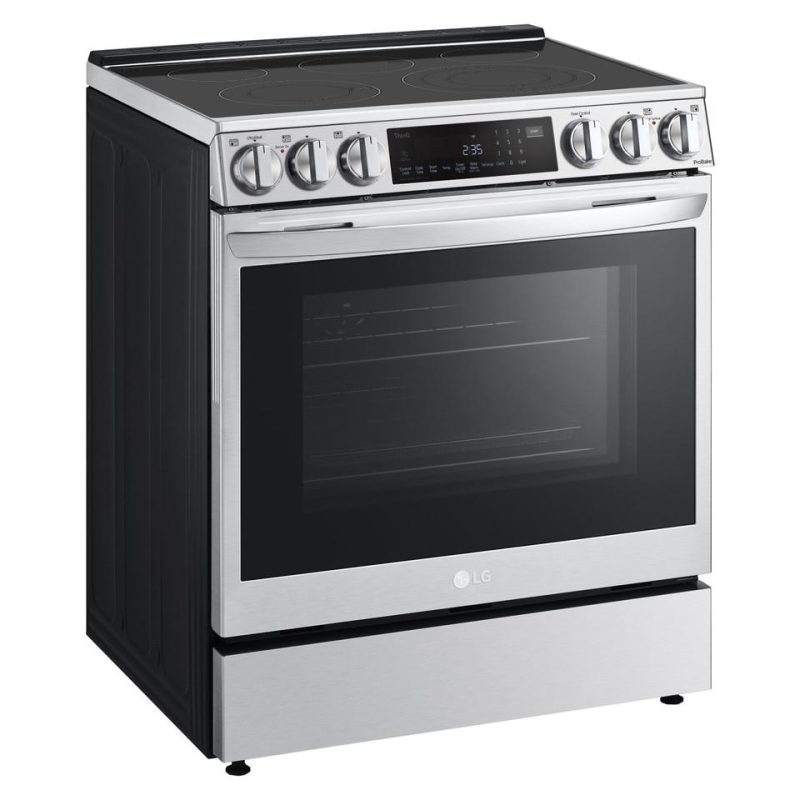 Electric Ranges |  LG 6.3 cu ft. Smart wi-fi Enabled ProBake Convection® InstaView® Electric Slide-In Range with Air Fry LSEL6335FE Stainless Steel Electric Ranges Electric Ranges