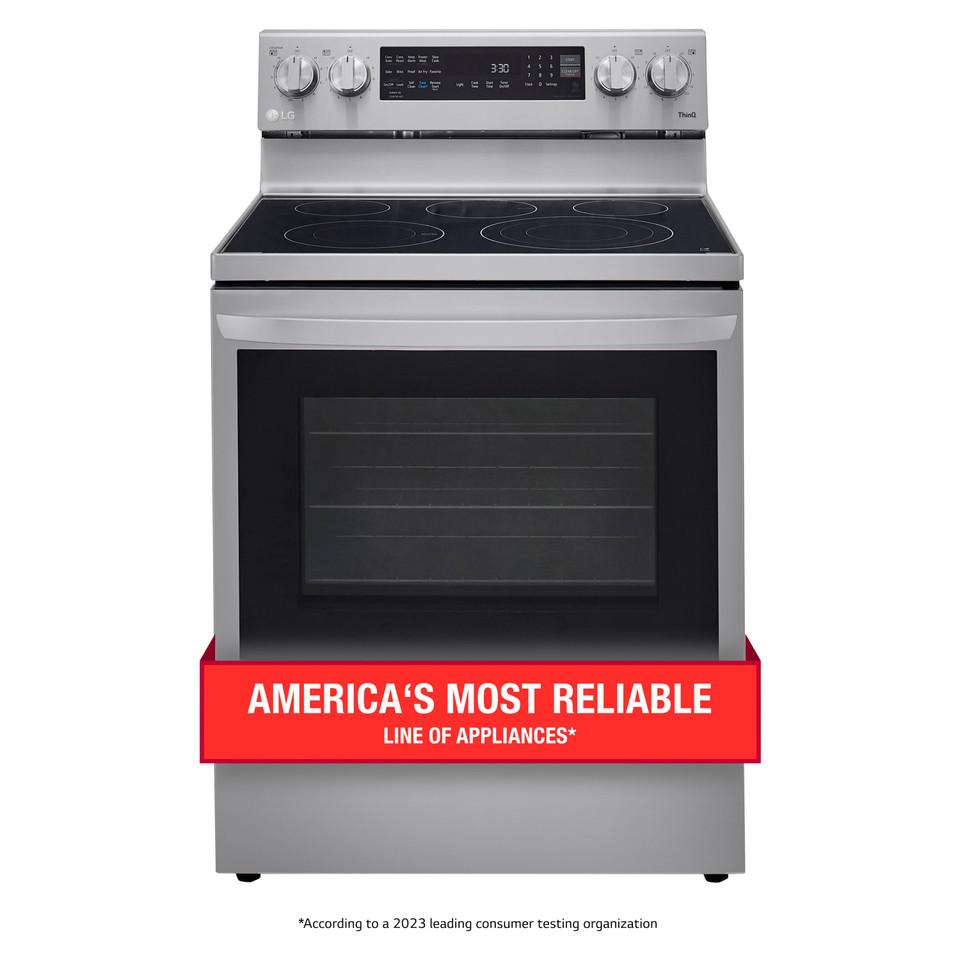 Electric Ranges |  LG 6.3 cu. ft. Smart Wi-Fi Enabled True Convection InstaView™ Electric Range – LREL6325F Stainless Steel Electric Ranges Electric Ranges