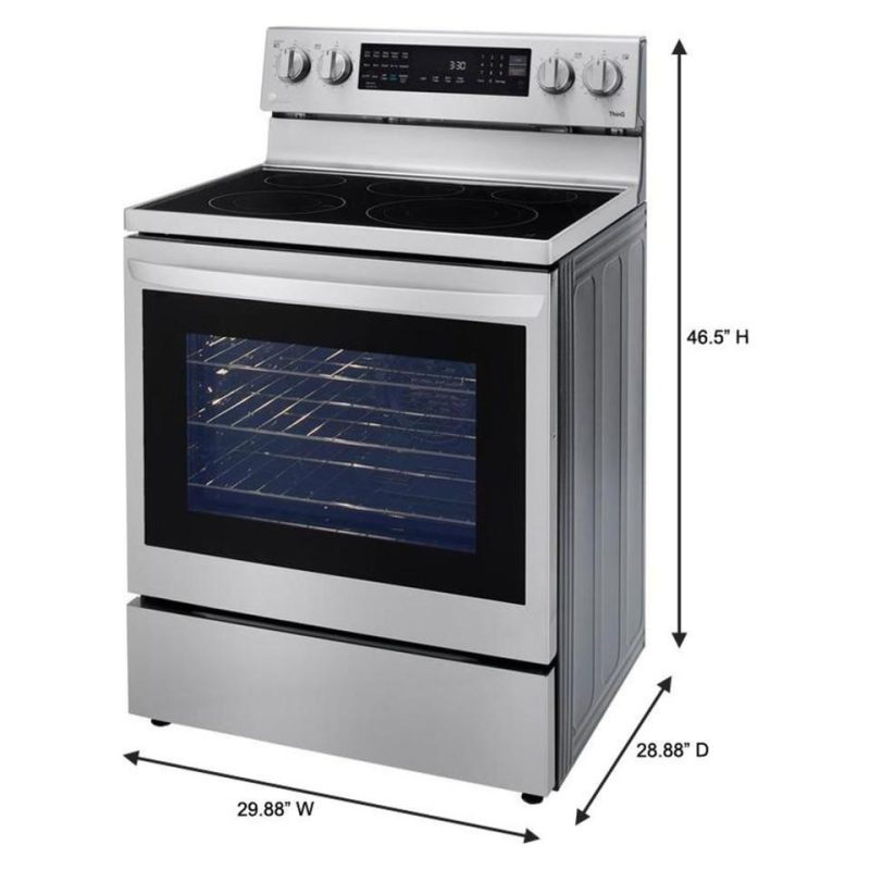 Electric Ranges |  LG 6.3 cu. ft. Smart Wi-Fi Enabled True Convection InstaView™ Electric Range – LREL6325F Stainless Steel Electric Ranges Electric Ranges