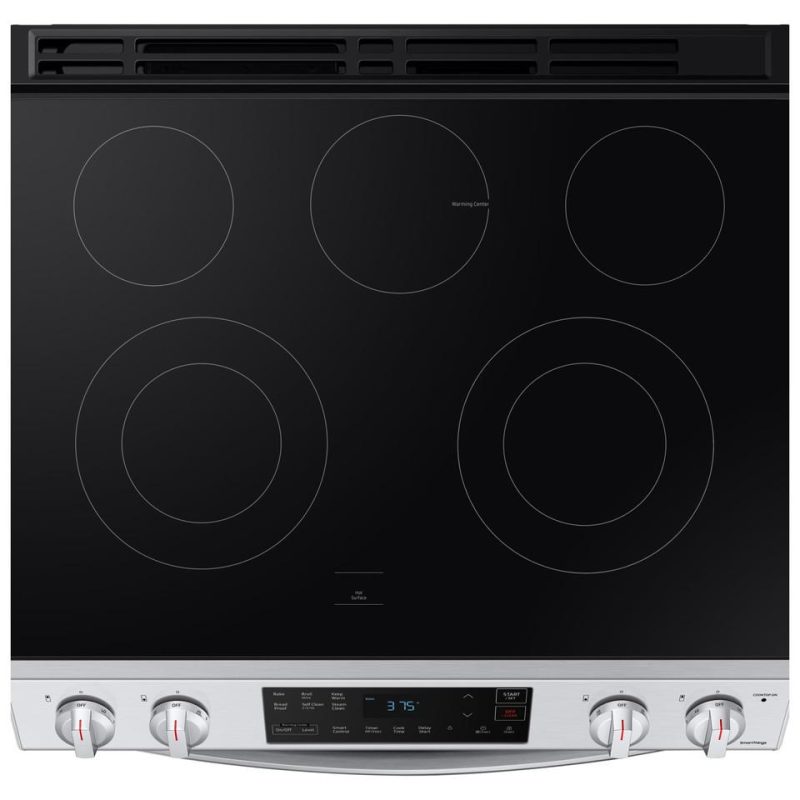 Electric Ranges |  Samsung 6.3 cu ft. Front Control Slide-in Electric Range with Wi-Fi – NE63T8111SS Stainless Steel Electric Ranges Electric Ranges