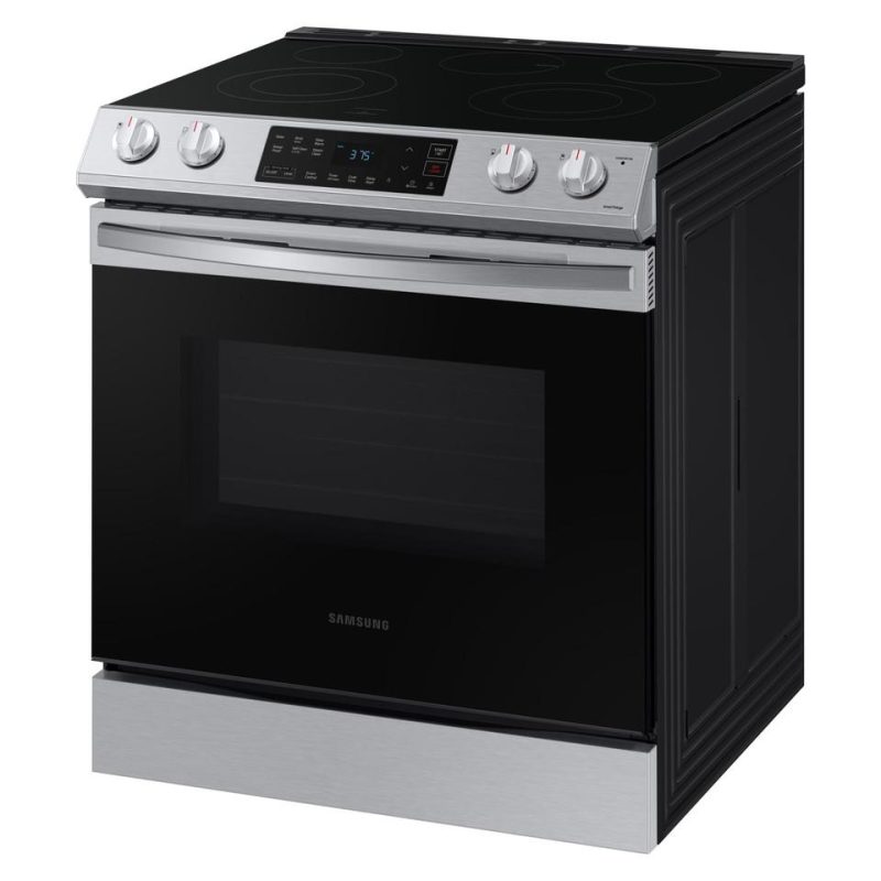 Electric Ranges |  Samsung 6.3 cu ft. Front Control Slide-in Electric Range with Wi-Fi – NE63T8111SS Stainless Steel Electric Ranges Electric Ranges