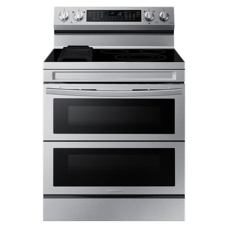 Electric Ranges |  Samsung 6.3 cu. ft. Smart Freestanding Electric Range with Flex Duo™, No Preheat Air Fry & Griddle in Stainless Steel – NE63A6751SS Stainless Steel Electric Ranges Electric Ranges