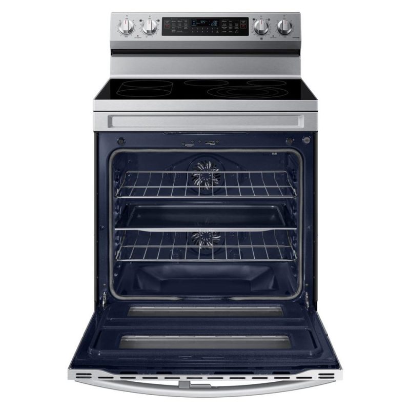 Electric Ranges |  Samsung 6.3 cu. ft. Smart Freestanding Electric Range with Flex Duo™, No Preheat Air Fry & Griddle in Stainless Steel – NE63A6751SS Stainless Steel Electric Ranges Electric Ranges