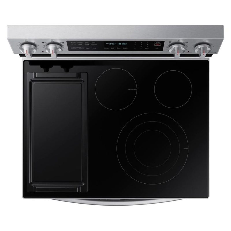 Electric Ranges |  Samsung 6.3 cu. ft. Smart Freestanding Electric Range with Flex Duo™, No Preheat Air Fry & Griddle in Stainless Steel – NE63A6751SS Stainless Steel Electric Ranges Electric Ranges